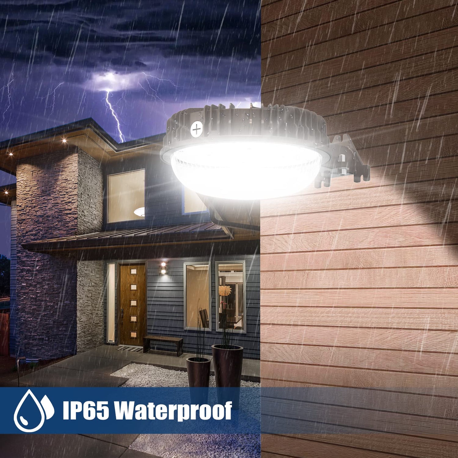 LED BARN LIGHT - SP Series,100W,14000lumens,5000K,100-277V,Dusk to Dawn