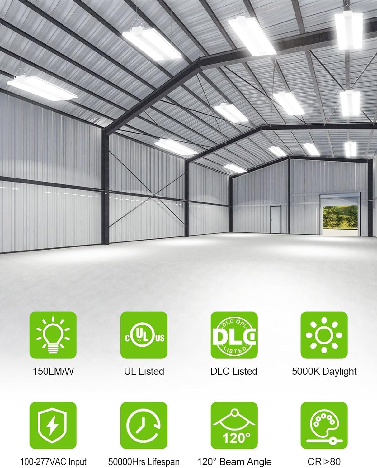 LED Linear High Bay Light - LHB Series,400W,60000lumens,5000K,100-277V