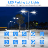 LED Parking Lot Light - SB Series With slip Fit Mount,150W,21000lumens,5000K,277-480V