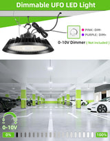 LED High Bay Light - UFO02 Series,300W,45000lumens,Selectable Wattage,5000K,277-480V