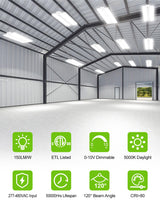 LED Linear High Bay Light - LHB Series,300W,45000lumens,5000K,277-480V