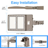 LED Parking Lot Light - SB Series,320W,44800lumens,5000K,100-277V