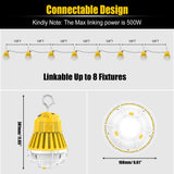 LED Temporary Work Light - LTW Series,60W,8400lumens,5000K,100-277V