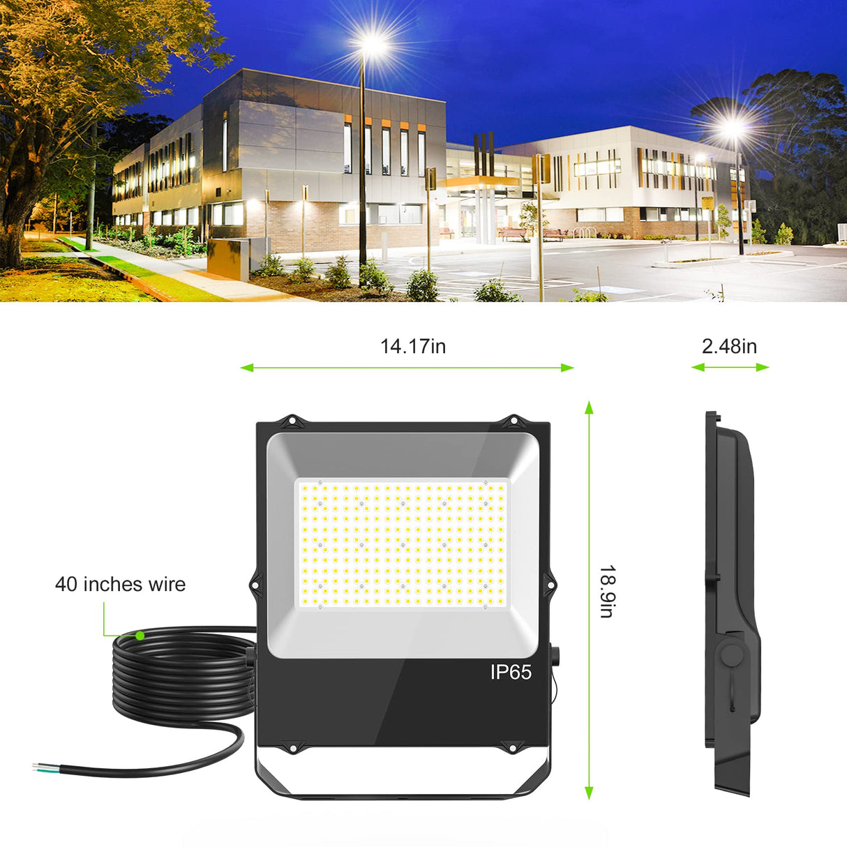 LED Flood Light - FL Series,240W,33600lumens,5000K,100-277V