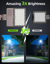 LED Parking Lot Light - PL Series With Slip Fit Mount ,150W,22500lumens,5000K,277-480V