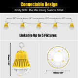 LED Temporary Work Light - LTW Series,100W,13000lumens,5000K,100-277V