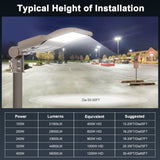 LED Parking Lot Light - SB Series With slip Fit Mount,150W,21000lumens,5000K,277-480V