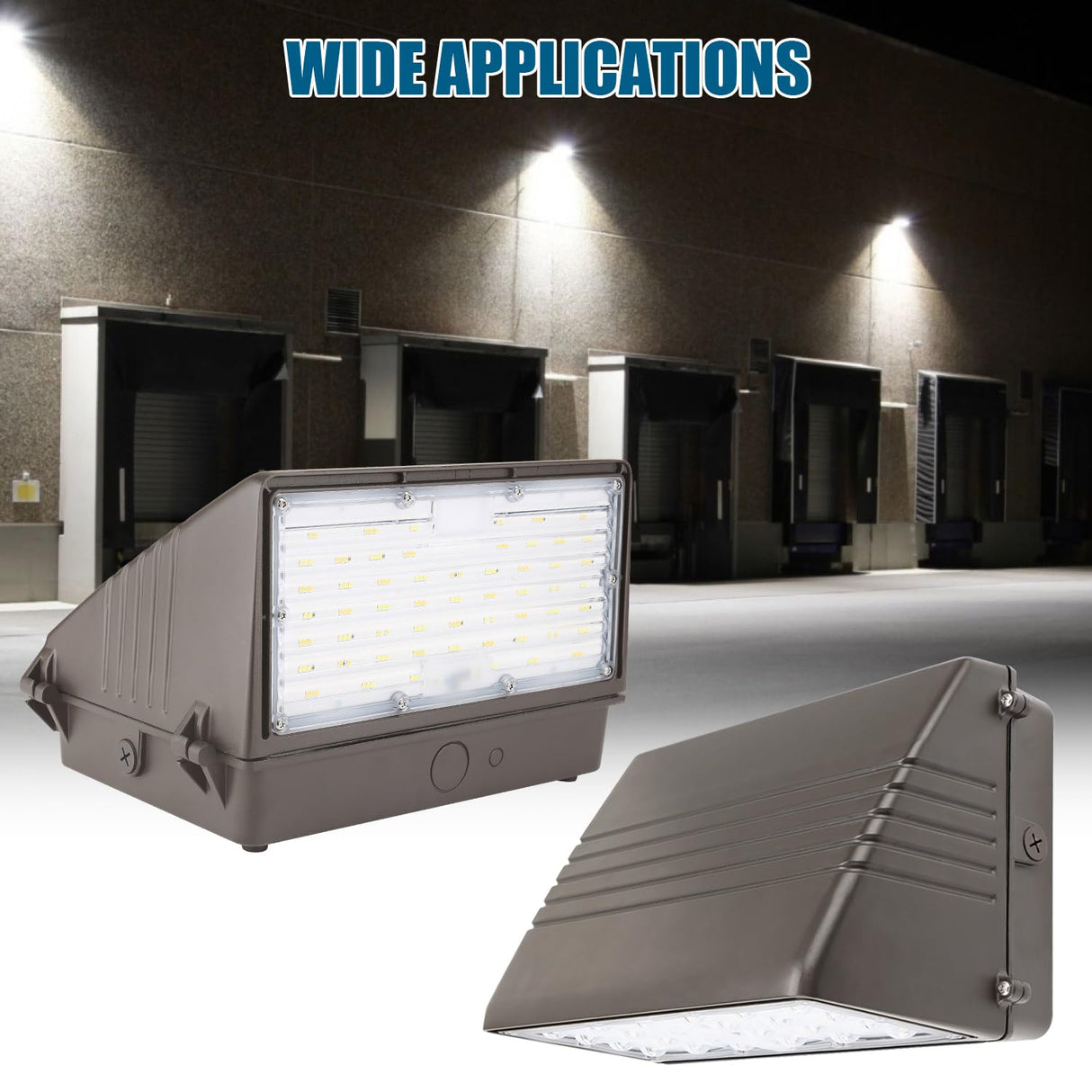 LED Wall Pack Light- FWP Series,125W,18750lumens,Selectable Wattage & CCT,100-277V