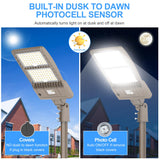 LED Parking Lot Light - SB Series With Slip Fit  Mount,450W,67500lumens,,5000K,100-277V,Built in Photocell