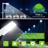 LED Parking Lot Light - PL Series With A&N BRACKET BROWN,200W,30000lumens,5000K,100-277V,Built in Photocell