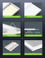 LED Linear High Bay Light - LHB Series,240W,36000lumens,5000K,100-277V