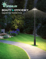 LED Post Top Light- PTA Series,100W,14000lumens,Selectable Wattage,100-277V,Dusk to Dawn Optional