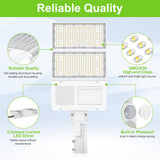 LED Parking Lot Light - PL Series With A&N BRACKET,320W,48000lumens,5000K,100-277V,Built in Photocell