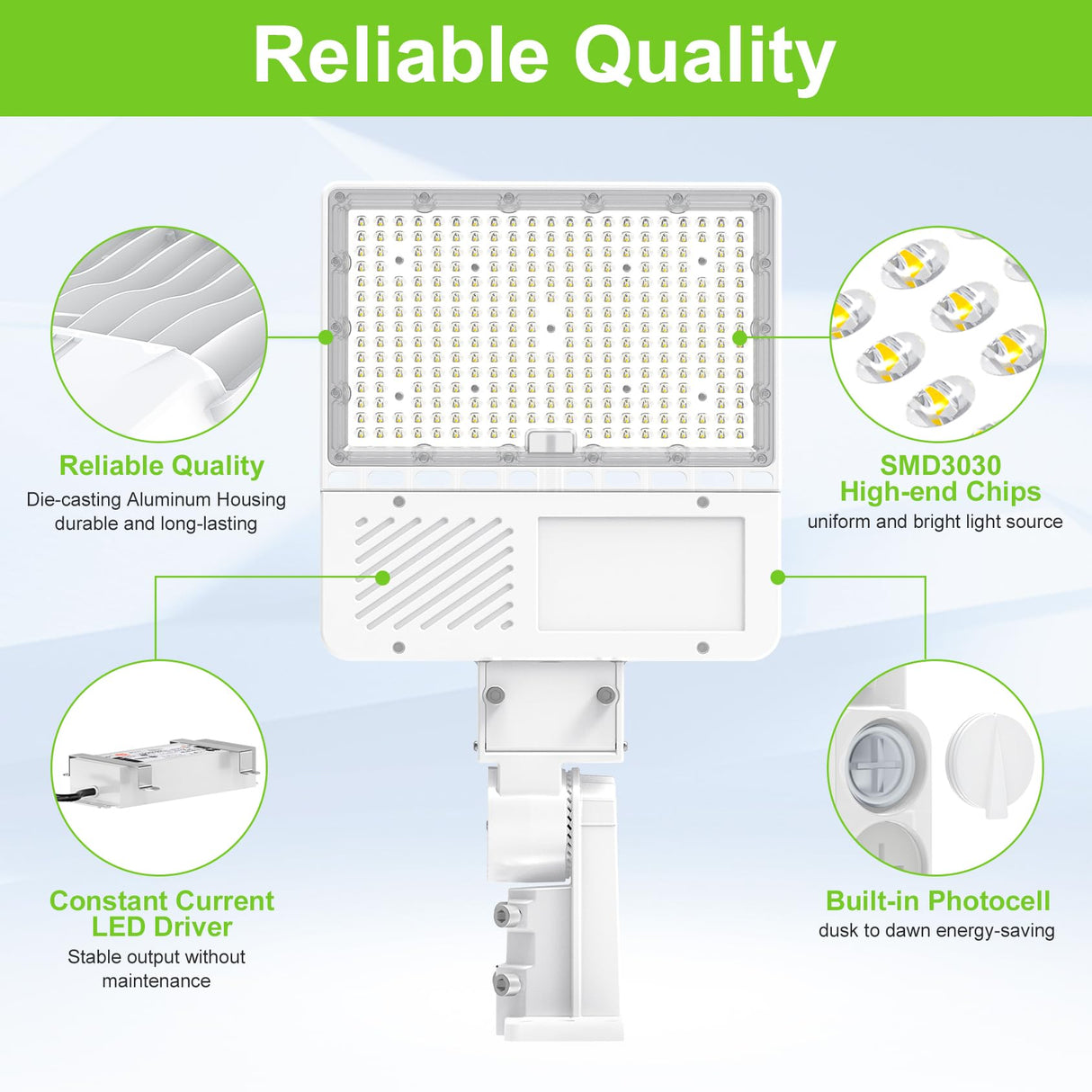 LED Parking Lot Light - PL Series With A&N BRACKET BROWN,200W,30000lumens,5000K,100-277V,Built in Photocell