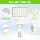 LED Parking Lot Light - PL Series With A&N BRACKET BROWN,200W,30000lumens,5000K,100-277V,Built in Photocell