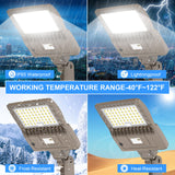 LED Parking Lot Light - SB Series With slip Fit Mount,240W,33600lumens,5000K,100-277V,Built in Photocell