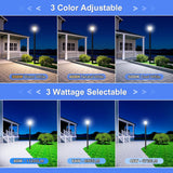 LED Post Top Light- PAL Series,80W,11200lumens,Selectable Wattage & CCT,100V-277V