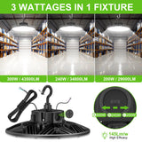 LED High Bay Light - PRO Series,300W,42000lumens,Selectable Wattage,277-480V