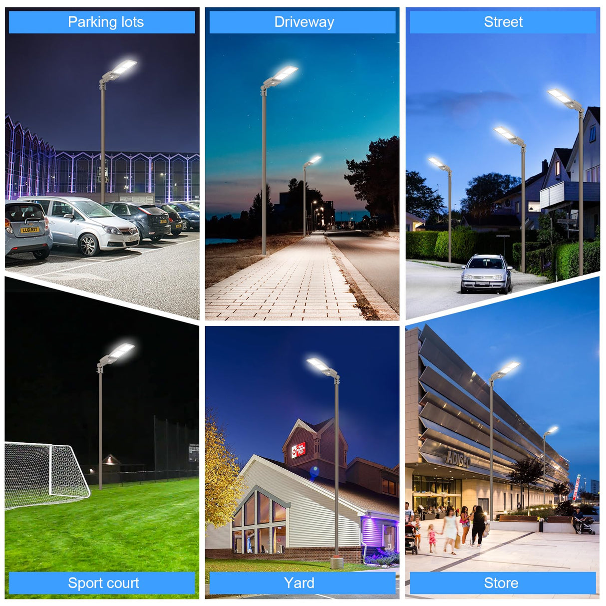 LED Parking Lot Light - SB Series With Slip Fit  Mount,400W,60000lumens,,5000K,277-480V,Built in Photocell