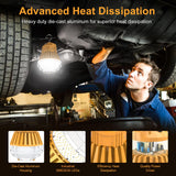 LED Temporary Work Light - LTW Series,100W,14000lumens,Selectable Wattage & CCT,100-277V