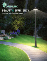 LED Post Top Light- PTA Series,100W,14000lumens,Selectable Wattage& CCT,100-277V,Dusk to Dawn Optional