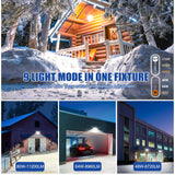 LED Wall Pack Light- WP Series,80W,11200lumens,Selectable Wattage & CCT,100-277V