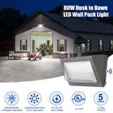 LED Wall Pack Light- WP Series,80W,11200lumens,Selectable Wattage & CCT,100-277V