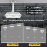 LED Canopy Light  - CPG Series,60W,8400lumens,Selectable Wattage & CCT,100-277V,with Photocell