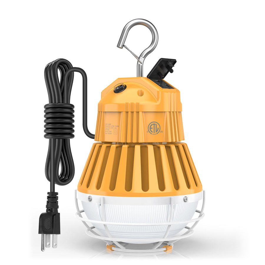 LED Temporary Work Light - LTW Series,80W,11200lumens,Selectable Wattage & CCT,100-277V