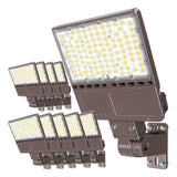 LED Parking Lot Light - PL Series With A&NBRACKET,150W,22500lumens,Selectable Wattage & CCT,100-277V, Built in Photocell