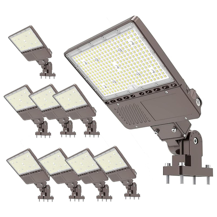 LED Parking Lot Light - PL Series With Arm Mount,200W,30000lumens,5000K,100-277V, Dusk to Dawn