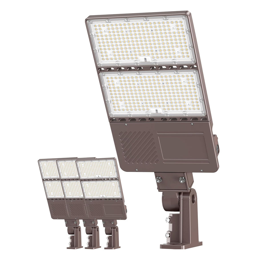 LED Parking Lot Light - PL Series With A&N BRACKET,320W,48000lumens,5000K,277-480V,Built in Photocell