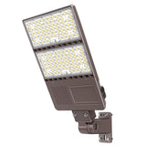 LED Parking Lot Light - PL Series With A&N BRACKET,320W,48000lumens,Selectable Wattage & CCT,100-277V, Built in Photocell
