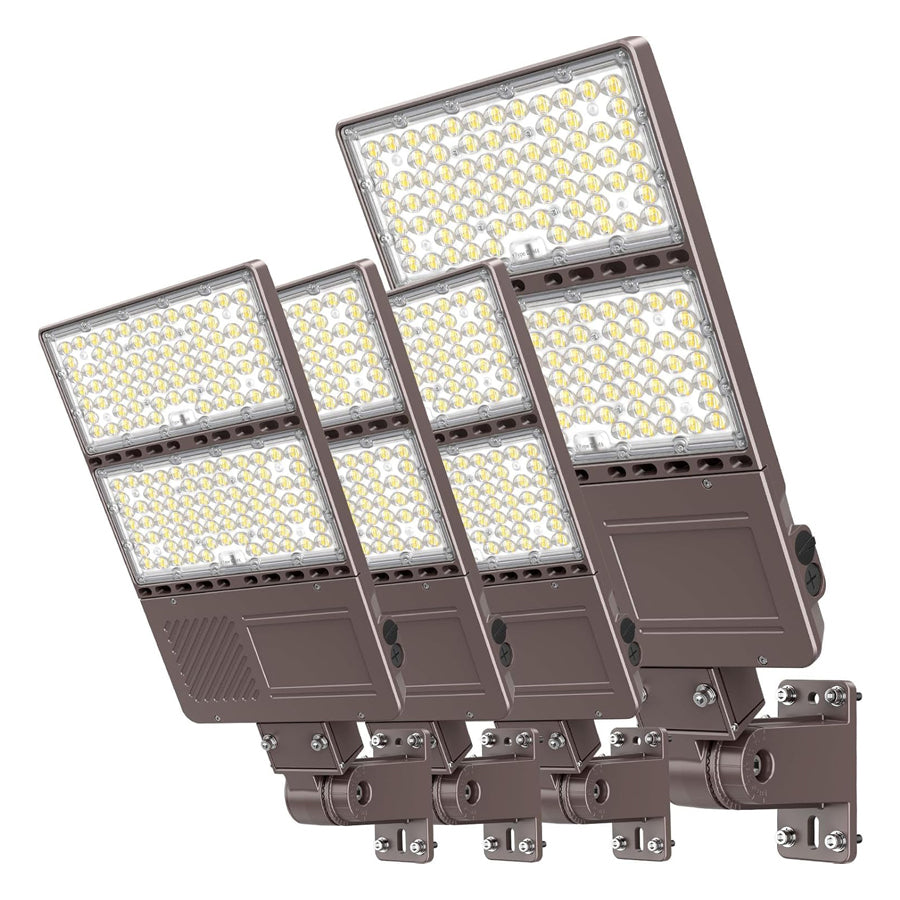LED Parking Lot Light - PL Series With A&N BRACKET,320W,48000lumens,Selectable Wattage & CCT,100-277V, Built in Photocell
