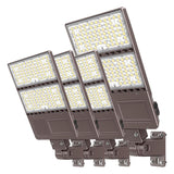 LED Parking Lot Light - PL Series With A&N BRACKET,320W,48000lumens,Selectable Wattage & CCT,100-277V, Built in Photocell