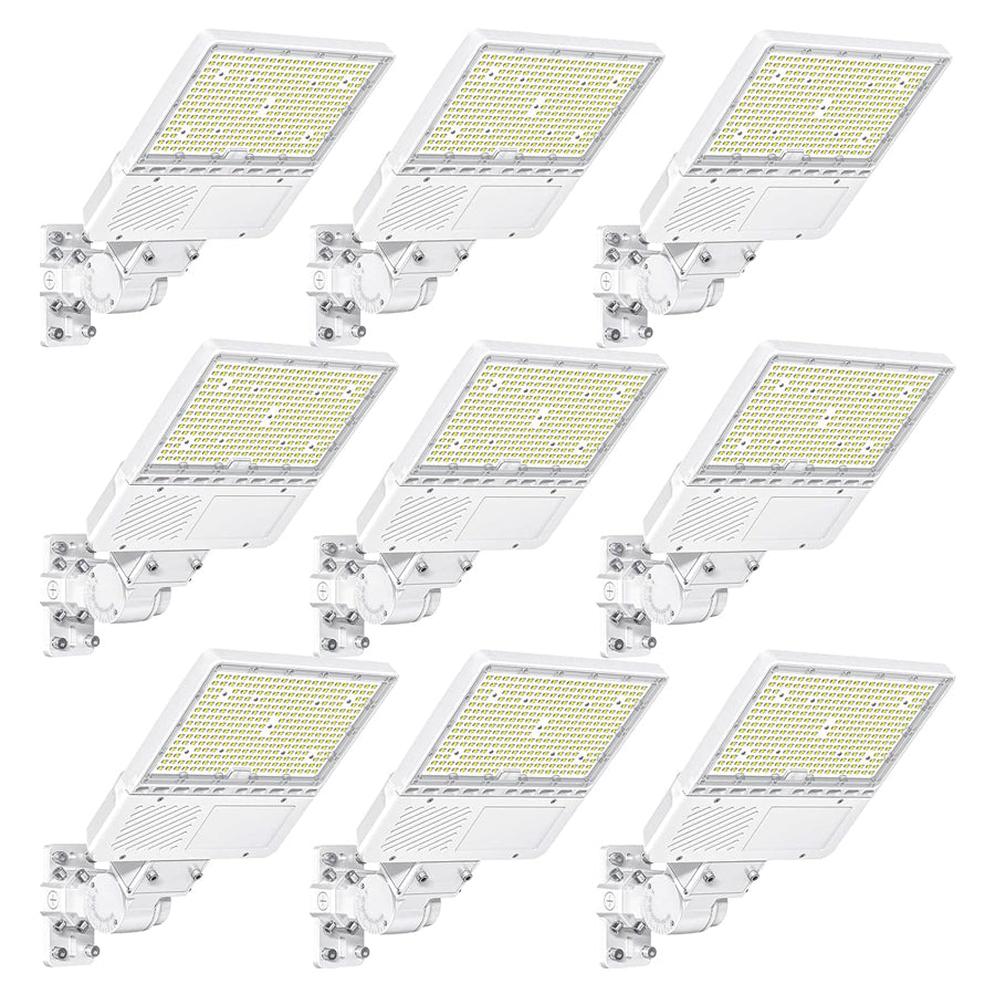 LED Parking Lot Light - PL Series With A&N BRACKET BROWN,200W,30000lumens,5000K,100-277V,Built in Photocell