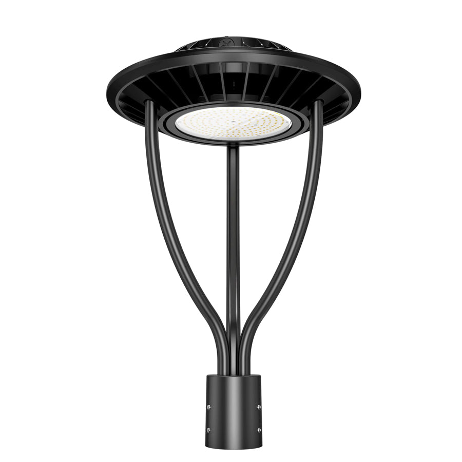 LED Post Top Light- PTA Series,100W,14000lumens,Selectable Wattage& CCT,100-277V,Dusk to Dawn Optional