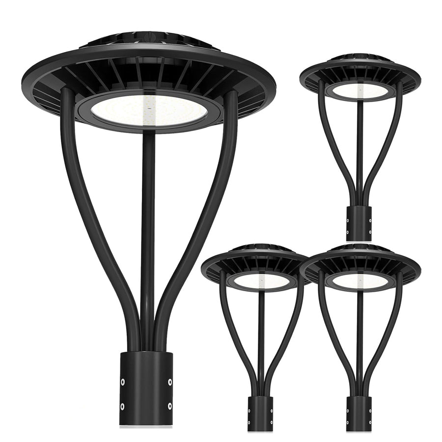 LED Post Top Light- PTA Series,100W,14000lumens,Selectable Wattage& CCT,100-277V,Dusk to Dawn Optional