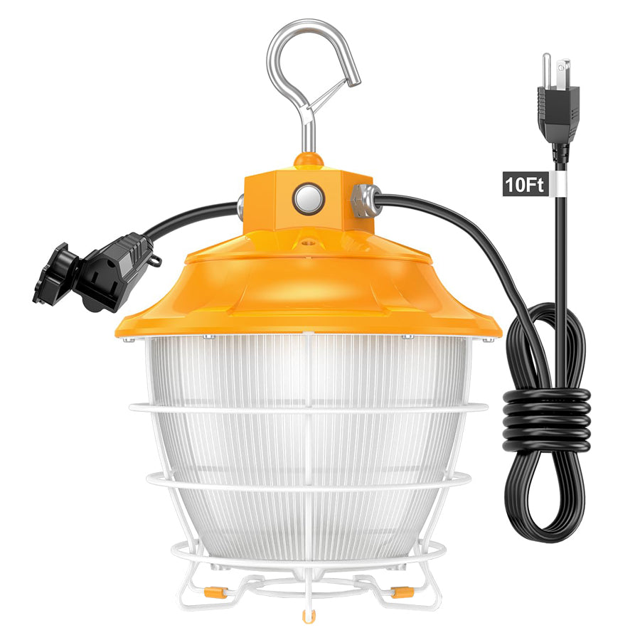 LED Temporary Work Light- PTL Series,80W,12000lumens,Selectable Wattage& CCT,AC120V,ON/Off Button