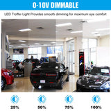 4PACK LED Troffer Light - TFL Series,50W,6500lumens,Selectable Wattage & CCT,100-277V, 2*4ft