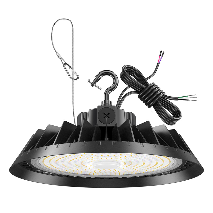 LED High Bay Light - UFO02 Series,150W,22500lumens,Selectable Wattage,5000K,277-480V