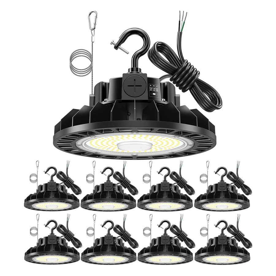 LED High Bay Light - UFO05 Series,240W,36000lumens,Selectable Wattage,5000K,277-480V